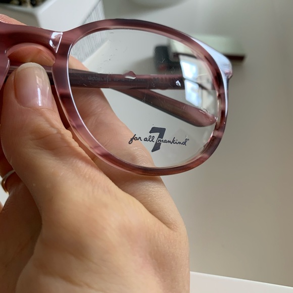 7 FOR ALL MANKIND pink eyeglass frames NWT - Picture 2 of 4